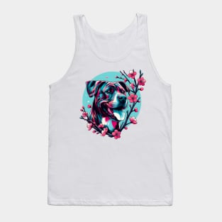 Treeing Tennessee Brindle Blossoms in Spring's Embrace Tank Top